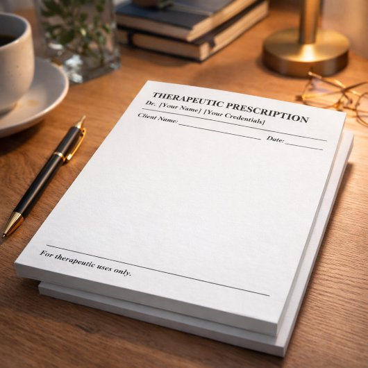 Custom Therapeutic Prescription Note Pad for Docto Notizblock