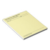 Custom Therapeutic Prescription Note Pad for Docto Notizblock (angewinkelt)