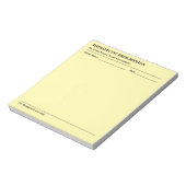 Custom Therapeutic Prescription Note Pad for Docto Notizblock (Rotiert)