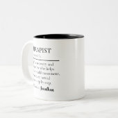 Custom Therapist Definition Health Professional Zweifarbige Tasse (Vorderseite Links)