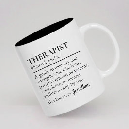 Custom Therapist Definition Health Professional  Zweifarbige Tasse