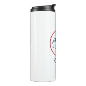 Custom Thermal Tumbler – Downhill Skier Logo Desig Thermosbecher (Nach links gedreht)