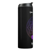 Custom Thermal Tumbler with Name & Mantra Thermosbecher (Nach links gedreht)