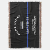 Custom Thin Blue Line Polizeidirektor Polizeiabtei Decke (Vorderseite Vertikal)
