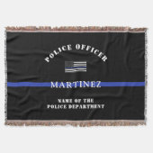 Custom Thin Blue Line Polizeidirektor Polizeiabtei Decke (Vorderseite)
