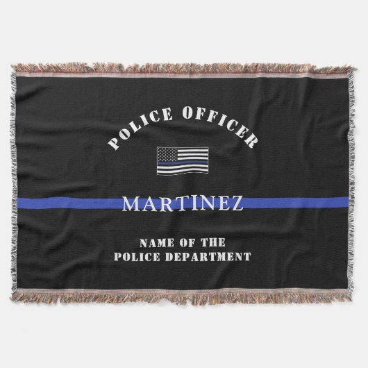 Custom Thin Blue Line Polizeidirektor Polizeiabtei Decke (Vorderseite)