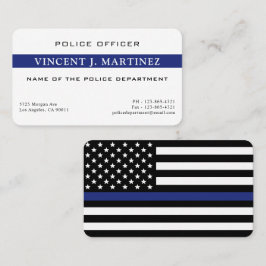 Custom Thin Blue Line Polizeidirektor Polizeiabtei Visitenkarte