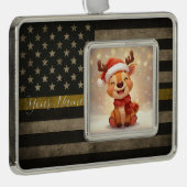 Custom Thin Gold Line Gerahmtes Ornament Rahmen-Ornament Silber (Rechts)