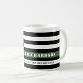 Custom Thin Green Line USA Flag Military Soldier Kaffeetasse (VorderseiteRechts)
