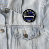 Custom Thin White Line USA Flag EMS EMT Button (Beispiel)