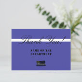 Custom Thin White Line USA Flag EMS EMT Dankeskarte (Stehend Vorderseite)