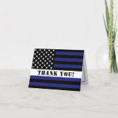 Custom Thin White Line USA Flag EMS EMT Dankeskarte (Vorderseite)