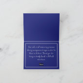 Custom Thin White Line USA Flag EMS EMT Dankeskarte (Innenseite)