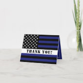 Custom Thin White Line USA Flag EMS EMT Dankeskarte (Vorderseite)
