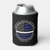 Custom Thin White Line USA Flag EMS EMT Dosenkühler (Kanne Vorderseite)