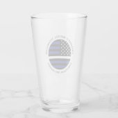 Custom Thin White Line USA Flag EMS EMT Glas (Rückseite)