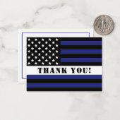 Custom Thin White Line USA Flag EMS EMT Mitteilungskarte (Vorderseite/Rückseite Beispiel)