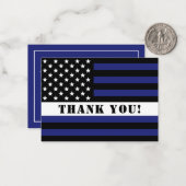 Custom Thin White Line USA Flag EMS EMT Mitteilungskarte (Vorderseite/Rückseite Beispiel)