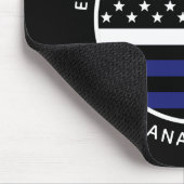 Custom Thin White Line USA Flag EMS EMT Mousepad (Ecke)