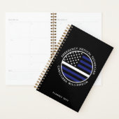 Custom Thin White Line USA Flag EMS EMT Planer (Anzeige)
