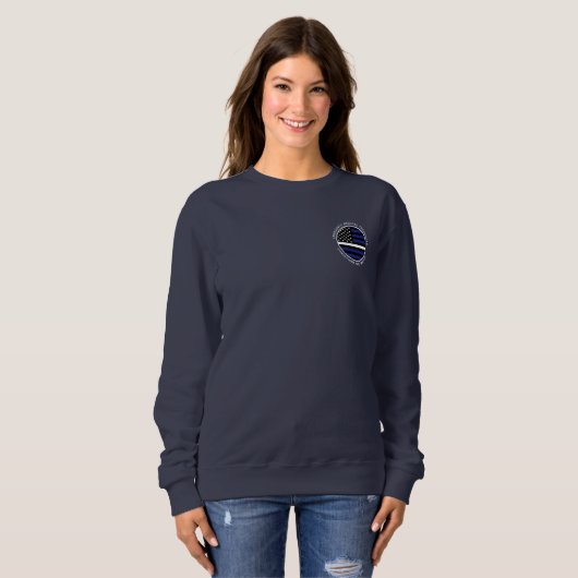 Custom Thin White Line USA Flag EMS EMT Sweatshirt (Vorne ganz)