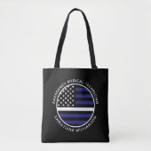 Custom Thin White Line USA Flag EMS EMT Tasche (Vorderseite)