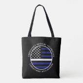 Custom Thin White Line USA Flag EMS EMT Tasche (Rückseite)