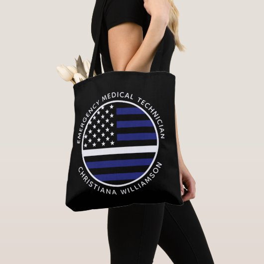 Custom Thin White Line USA Flag EMS EMT Tasche (Von Nahem)