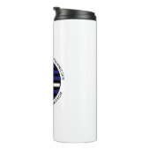 Custom Thin White Line USA Flag EMS EMT Thermosbecher (Nach rechts gedreht)