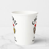 Custom Three Cheers Beers CHRISTMAS Paper Cups Pappbecher (Rechts)