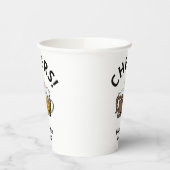 Custom Three Cheers Pappbecher (Links)