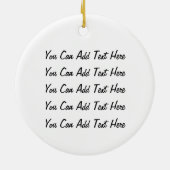 Custom Three GIrls, Zwei Hunde Holiday Ornament 3 (Hinten)