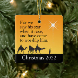 Custom Three Wise Men Star von Bethlehem Weihnacht Keramikornament