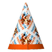 Custom Threenager Tiger Boy 3. Geburtstag Partyhütchen (Rückseite)