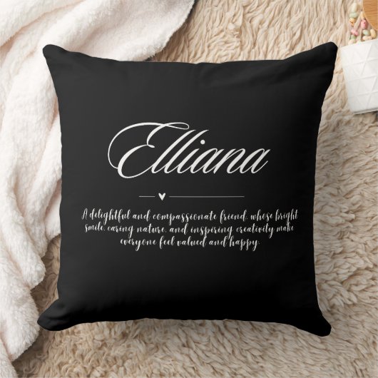 Custom Throw Pillow - Personalisiert mit Gast Name Kissen (Decke)
