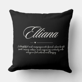 Custom Throw Pillow - Personalisiert mit Gast Name Kissen