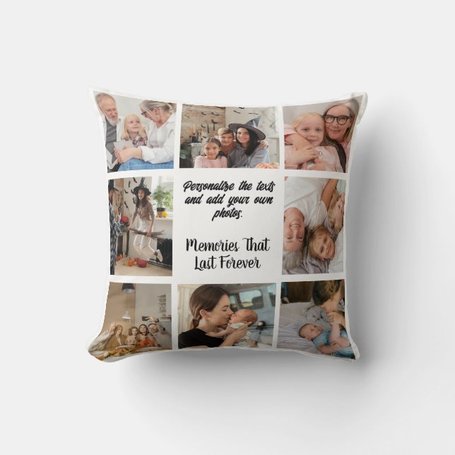 Custom Throw Pillow: Personalisierte Wohngestaltun Kissen (Vorderseite)