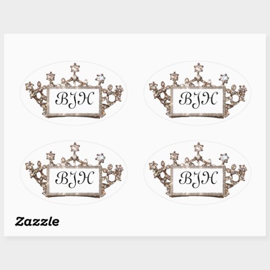Custom Tiara Label Stickers (Blatt)