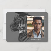 Custom Tiger Graduation Announcement Save The Date (Vorderseite)