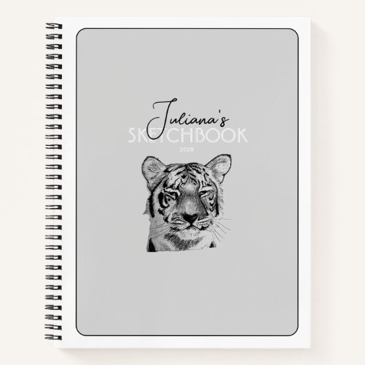 Custom Tiger Notizblock (Vorderseite)