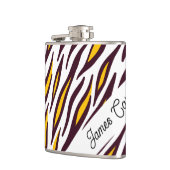 Custom Tiger Skin Foto Flask Flachmann (Links)