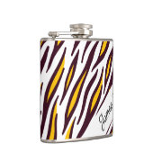 Custom Tiger Skin Foto Flask Flachmann (Rechts)