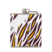 Custom Tiger Skin Foto Flask Flachmann (Rückseite)