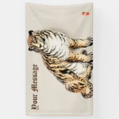Custom Tiger von Kōno Bairei japanische Illustrati Banner (Vertikal)