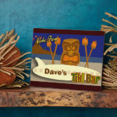 Custom Tiki Bar Sign Fotoplatte (Seite)
