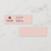 Custom tiny business logo simple modern minimalist mini visitenkarte (Vorne/Hinten)
