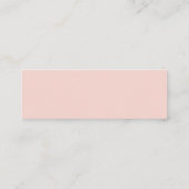 Custom tiny business logo simple modern minimalist mini visitenkarte (Rückseite)