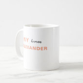 Custom Tiny Human Tamer Tasse, Lehrerin Mama Mutte Kaffeetasse (Vorderseite Links)