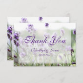 Custom Tiny Lavender Bohemisch Danke-Card Dankeskarte (Vorne/Hinten)
