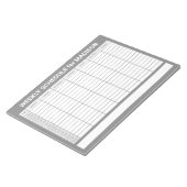 Custom Title Weekly Planner Notizblock (angewinkelt)